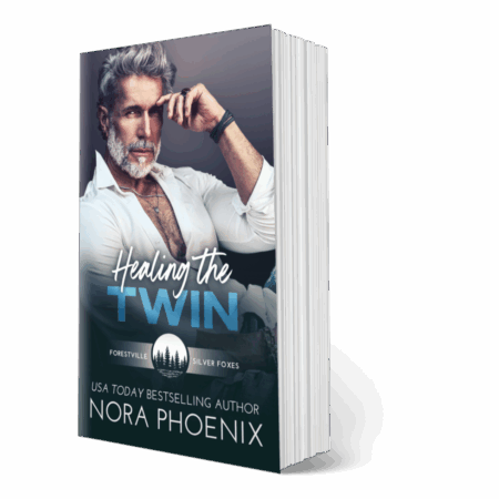 3d image of book cover healing the twin by Nora phoenix