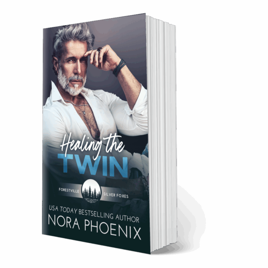 3d image of book cover healing the twin by Nora phoenix