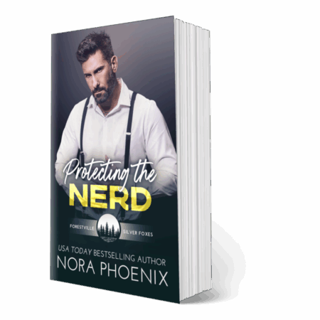 3d paperback book cover image of Protecting the Nerd by Nora Phoenix