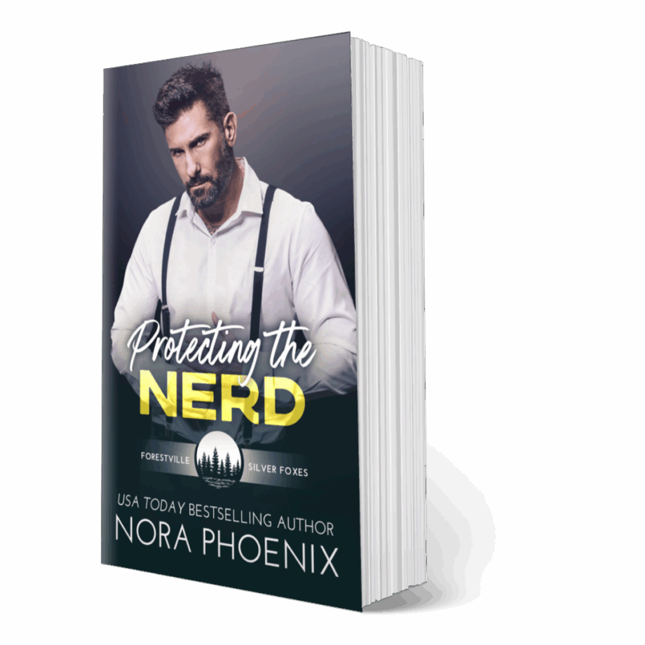3d paperback book cover image of Protecting the Nerd by Nora Phoenix