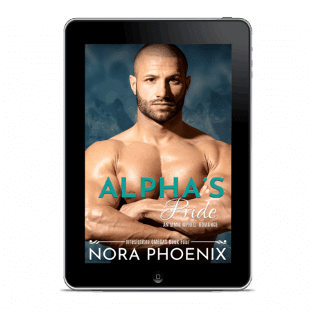 3d tablet render of book cover Alpha's Pride by Nora Phoenix