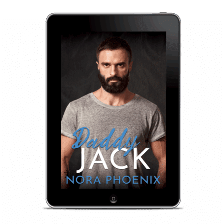 3d tablet render of book cover Daddy Jack by Nora Phoenix