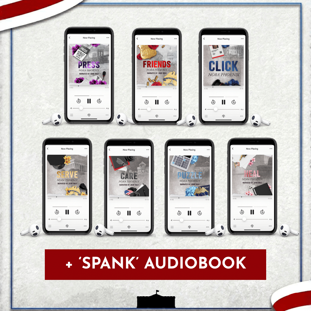 White House Men Special Edition Audiobook Full Collection + Bonus 'Spank'